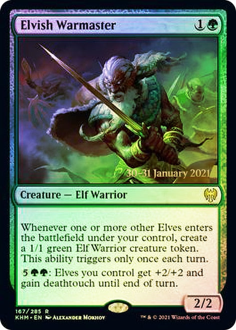 Elvish Warmaster [Kaldheim Prerelease Promos] | Chromatic Games