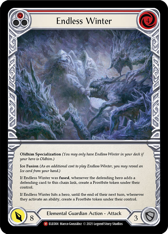 Endless Winter [ELE004] (Tales of Aria)  1st Edition Rainbow Foil | Chromatic Games