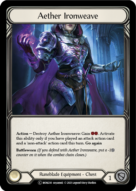 Aether Ironweave [U-MON230-RF] (Monarch Unlimited)  Unlimited Rainbow Foil | Chromatic Games