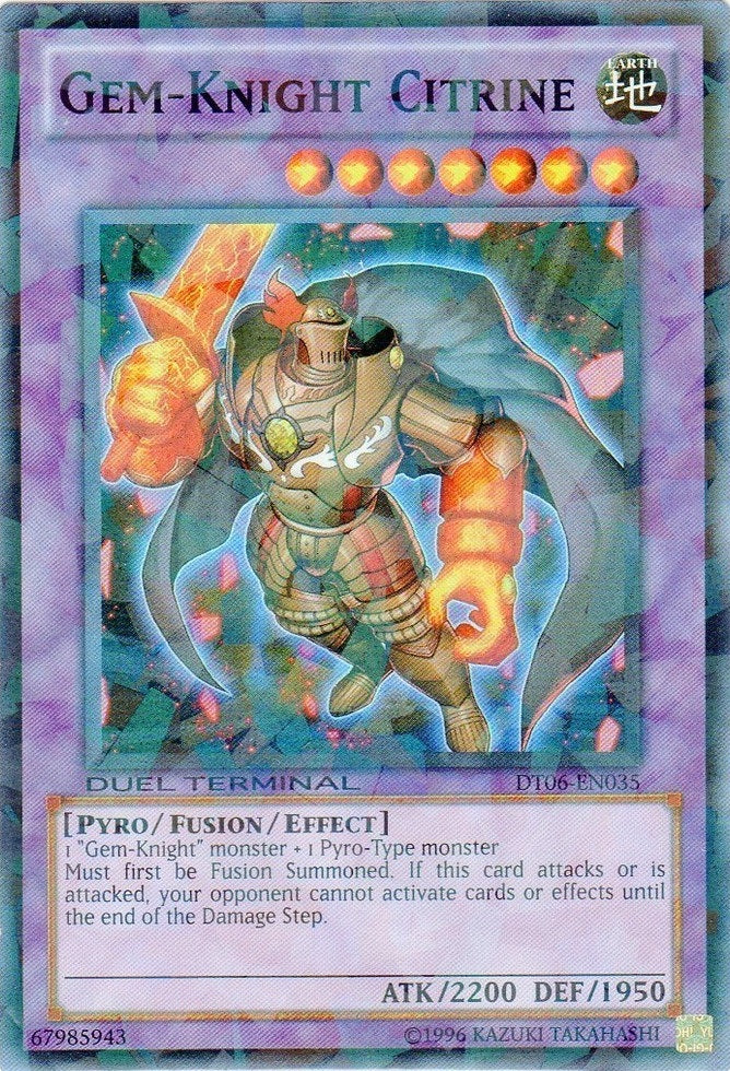 Gem-Knight Citrine [DT06-EN035] Super Rare | Chromatic Games