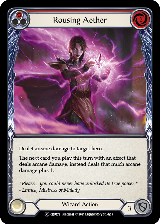 Rousing Aether (Red) [U-CRU171] (Crucible of War Unlimited)  Unlimited Rainbow Foil | Chromatic Games