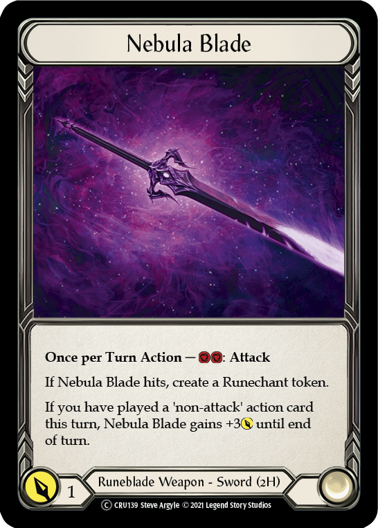 Nebula Blade [U-CRU139] (Crucible of War Unlimited)  Unlimited Rainbow Foil | Chromatic Games