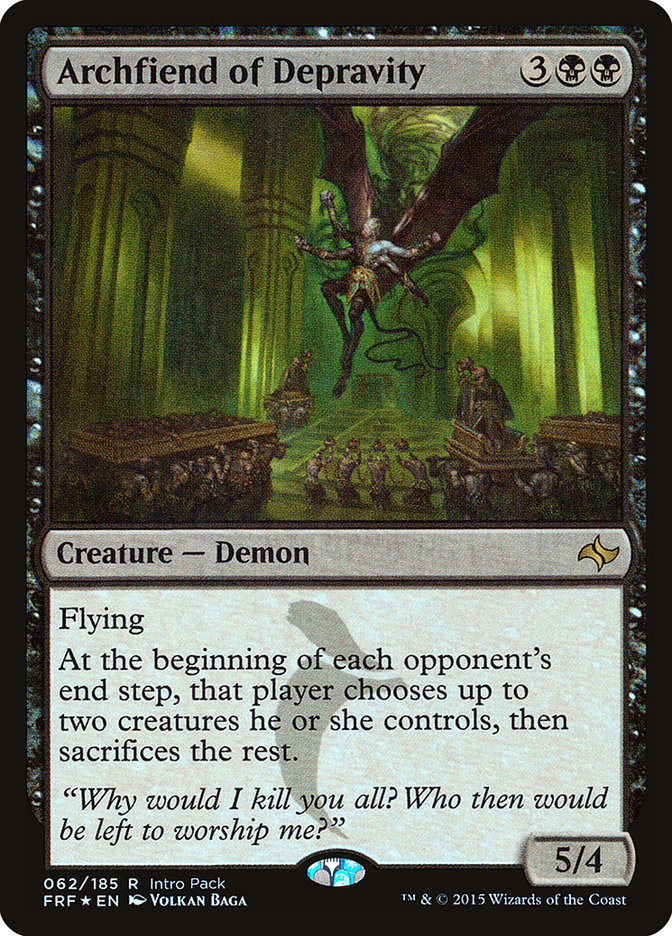 Archfiend of Depravity (Intro Pack) [Fate Reforged Promos] | Chromatic Games