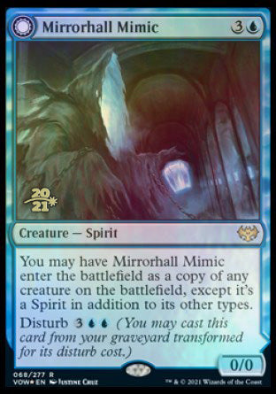 Mirrorhall Mimic // Ghastly Mimicry [Innistrad: Crimson Vow Prerelease Promos] | Chromatic Games