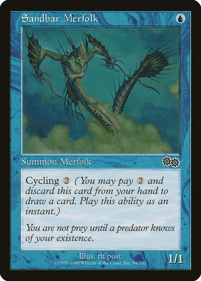 Sandbar Merfolk [Urza's Saga] | Chromatic Games