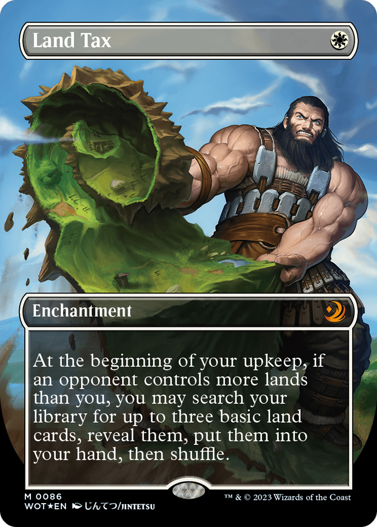 Land Tax (Anime Borderless) (Confetti Foil) [Wilds of Eldraine: Enchanting Tales] | Chromatic Games