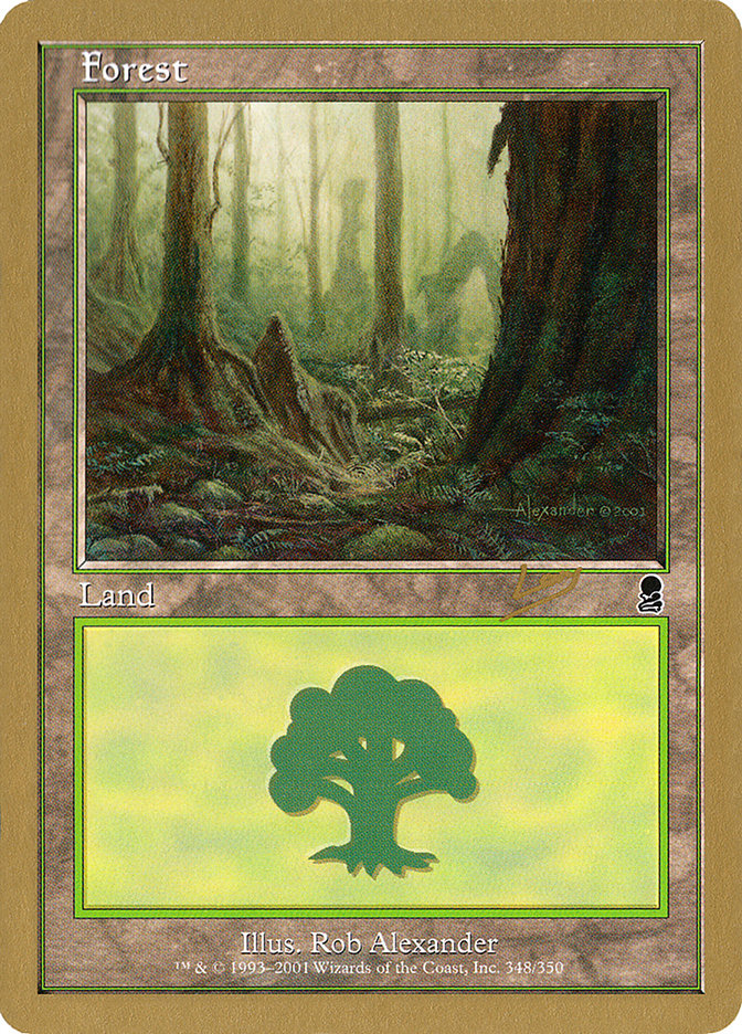 Forest (rl348) (Raphael Levy) [World Championship Decks 2002] | Chromatic Games