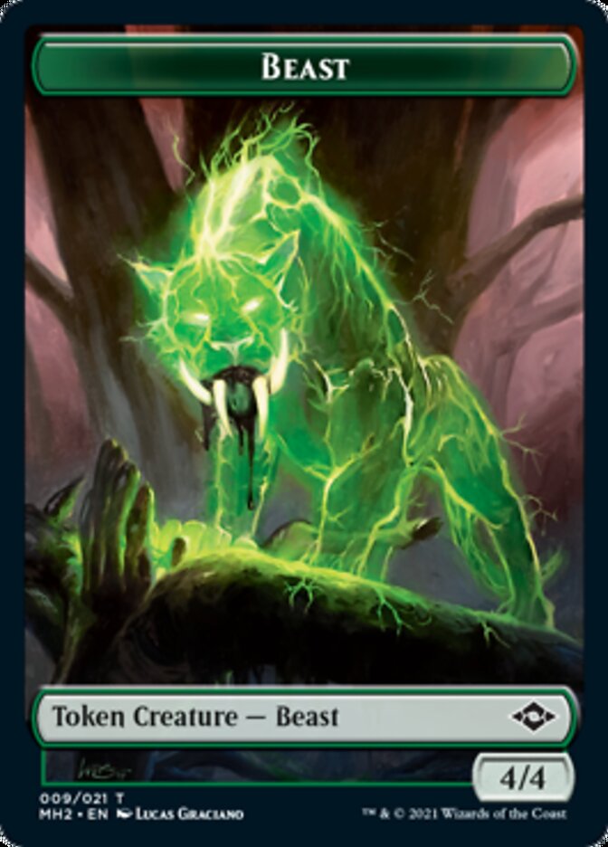 Beast Token [Modern Horizons 2 Tokens] | Chromatic Games