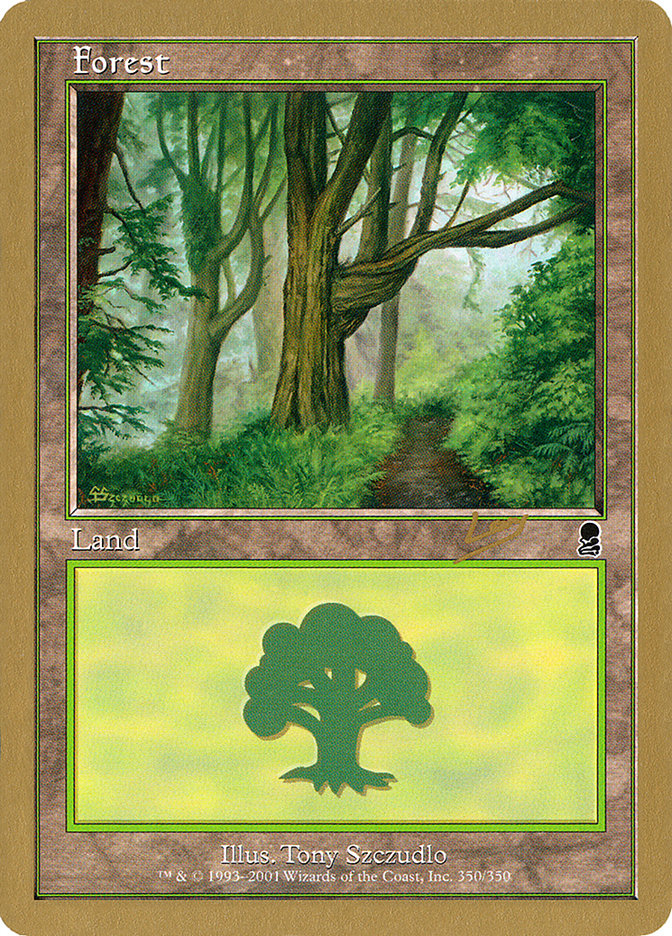 Forest (rl350) (Raphael Levy) [World Championship Decks 2002] | Chromatic Games