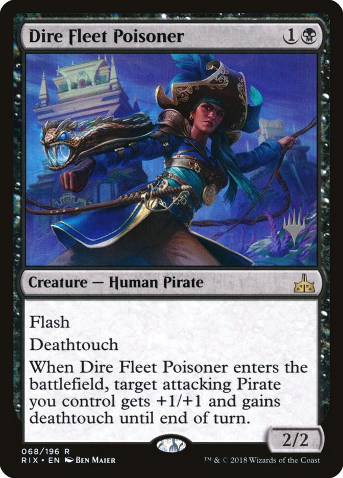 Dire Fleet Poisoner (Promo Pack) [Rivals of Ixalan Promos] | Chromatic Games