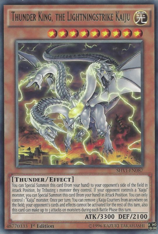 Thunder King, the Lightningstrike Kaiju [SHVI-EN087] Rare | Chromatic Games