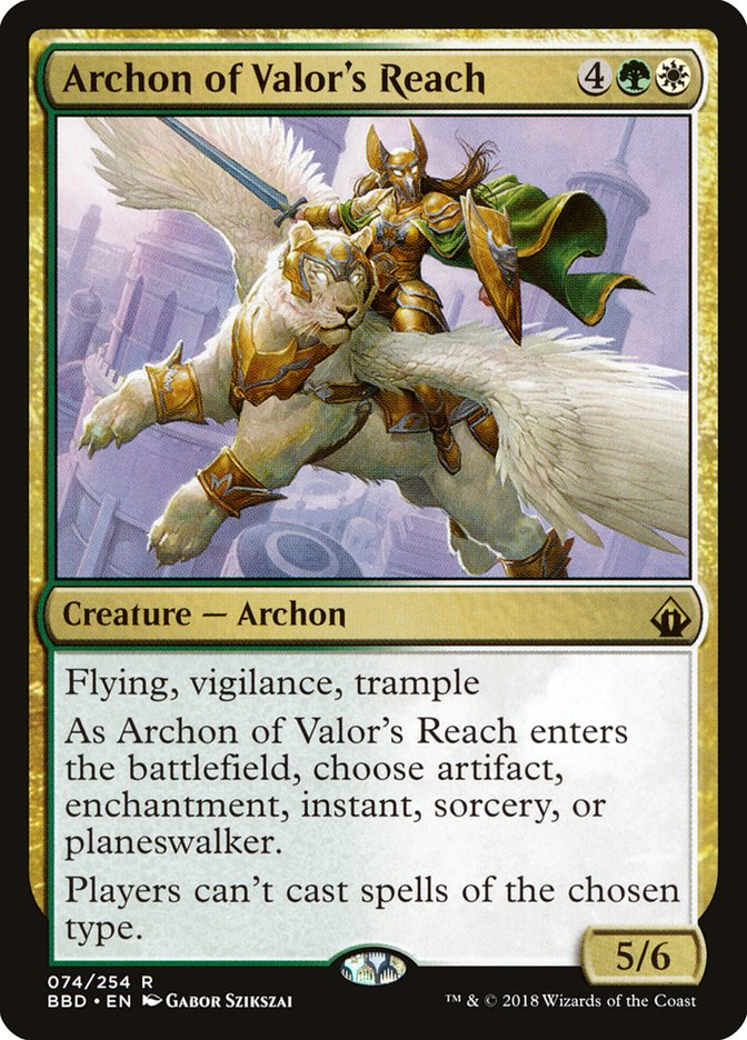 Archon of Valor's Reach [Battlebond] | Chromatic Games