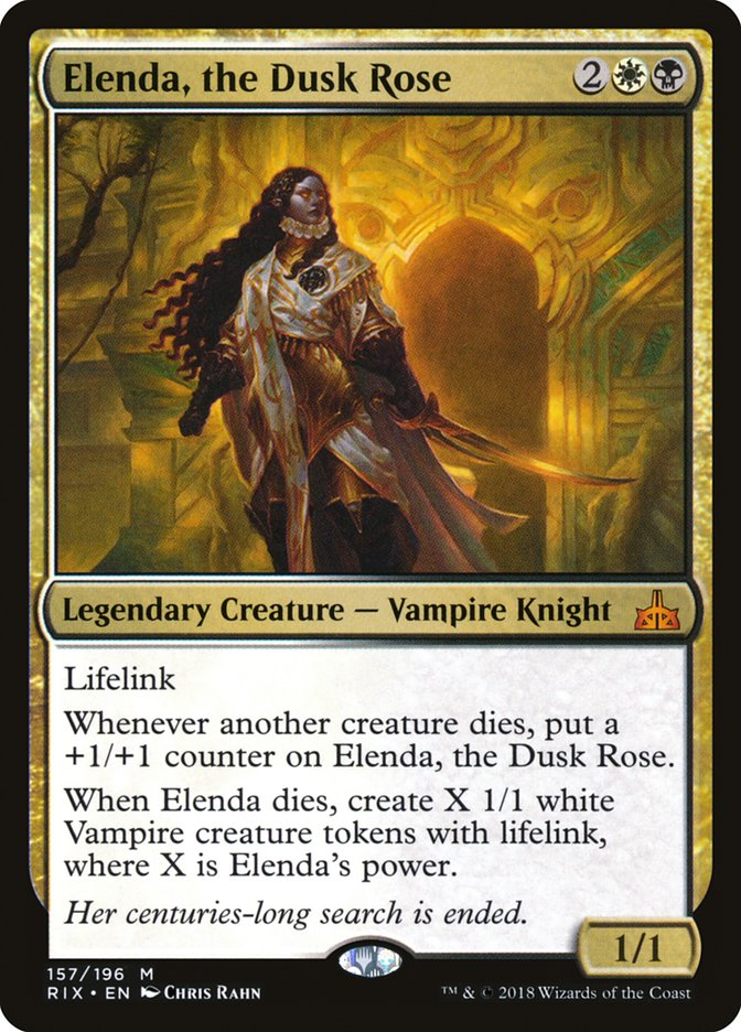 Elenda, the Dusk Rose [Rivals of Ixalan] | Chromatic Games