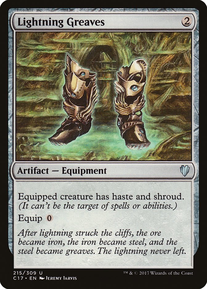 Lightning Greaves [Commander 2017] | Chromatic Games