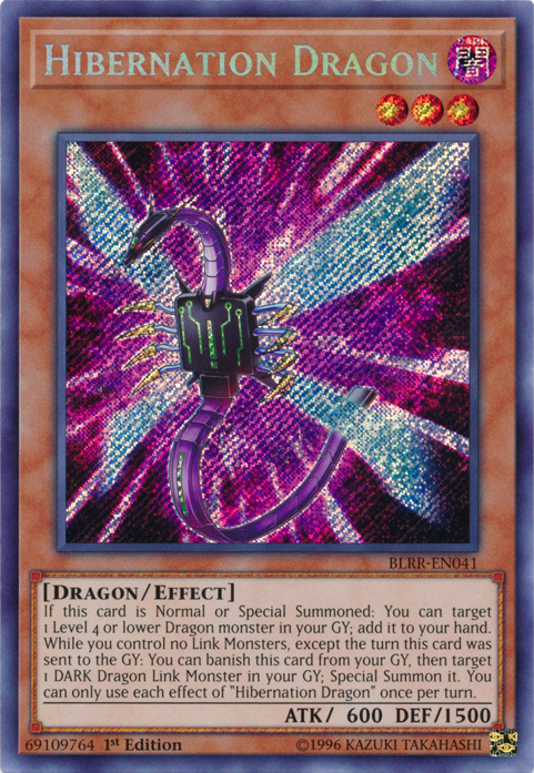 Hibernation Dragon [BLRR-EN041] Secret Rare | Chromatic Games