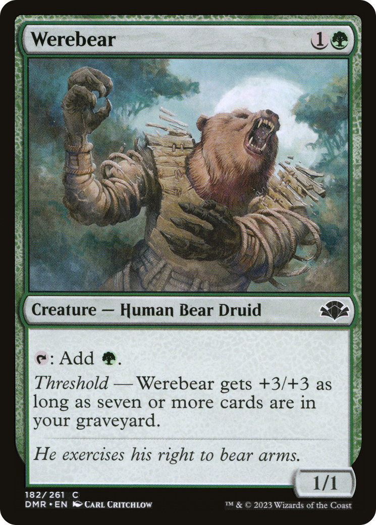 Werebear [Dominaria Remastered] | Chromatic Games