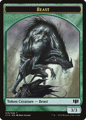 Elemental // Beast (019/036) Double-Sided Token [Commander 2014 Tokens] | Chromatic Games