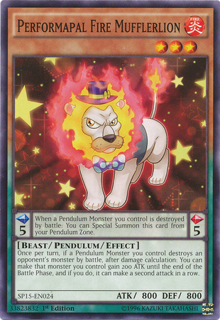 Performapal Fire Mufflerlion [SP15-EN024] Common | Chromatic Games