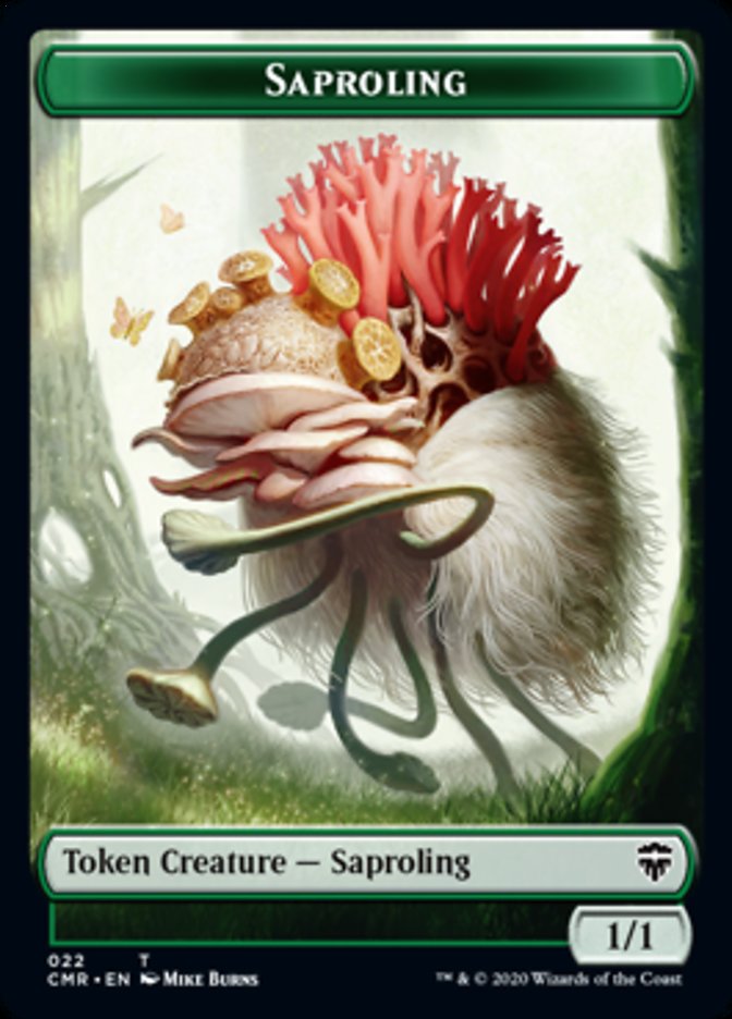 Copy (023) // Saproling Double-Sided Token [Commander Legends Tokens] | Chromatic Games