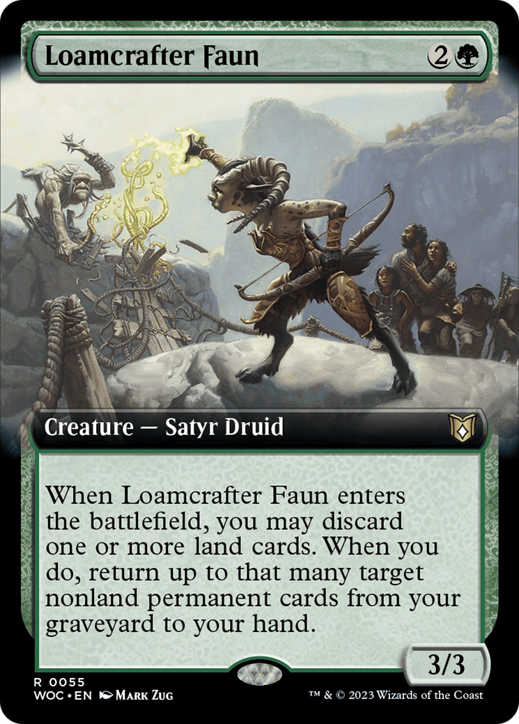 Loamcrafter Faun (Extended Art) [Wilds of Eldraine Commander] | Chromatic Games