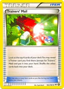 Trainers' Mail (Non-Holo) - 92a/108 [Alternate Art Promos] | Chromatic Games