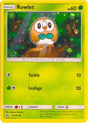 Rowlet (9/149) (Cosmos Holo) [Sun & Moon: Base Set] | Chromatic Games