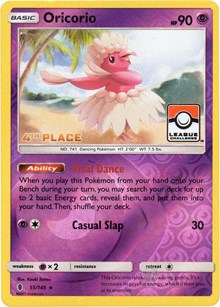 Oricorio - 55/145 (League Promo) [4th Place] [League & Championship Cards] | Chromatic Games