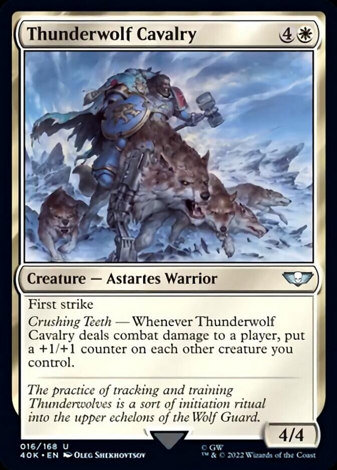 Thunderwolf Cavalry (Surge Foil) [Warhammer 40,000] | Chromatic Games