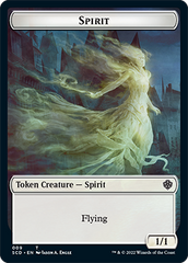 Bird // Spirit Double-Sided Token [Starter Commander Decks] | Chromatic Games