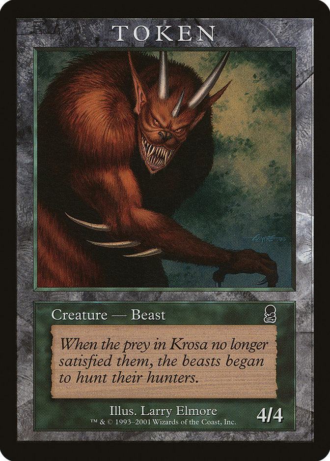 Beast Token [Magic Player Rewards 2001] | Chromatic Games