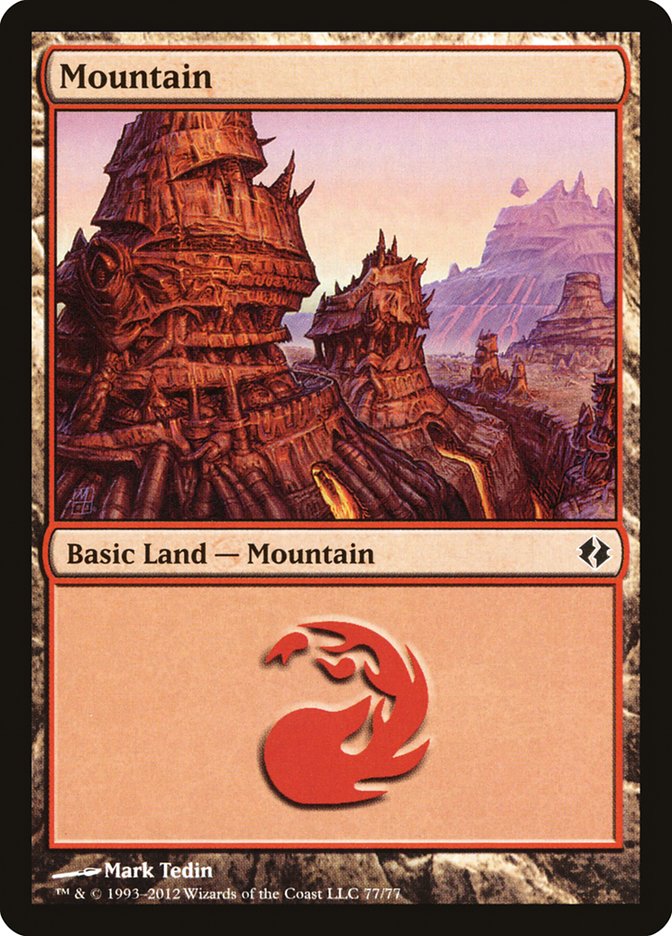 Mountain (77) [Duel Decks: Venser vs. Koth] | Chromatic Games