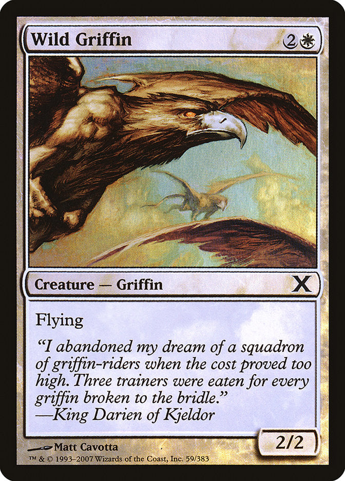 Wild Griffin (Premium Foil) [Tenth Edition] | Chromatic Games