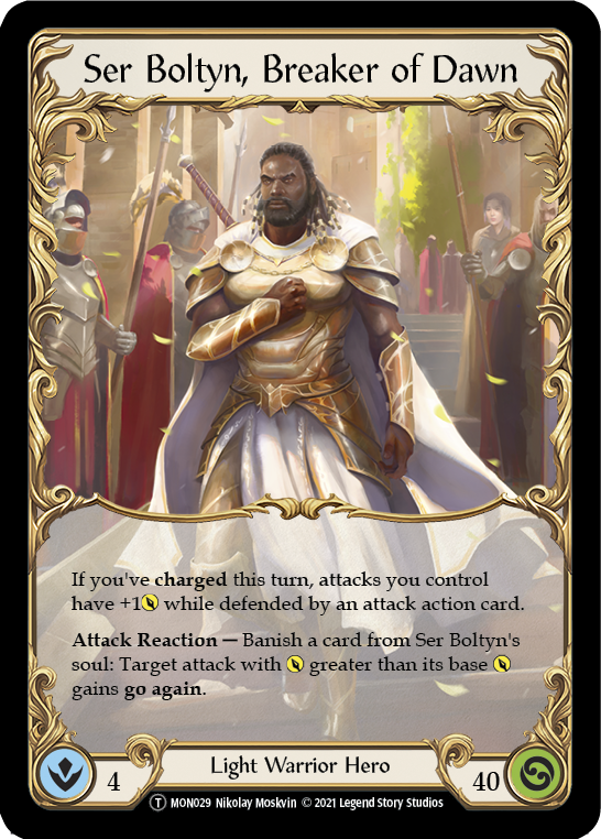 Ser Boltyn, Breaker of Dawn // Boltyn [U-MON029 // U-MON030] (Monarch Unlimited)  Unlimited Normal | Chromatic Games