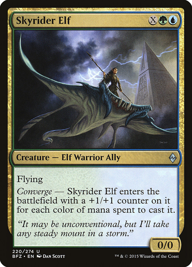 Skyrider Elf [Battle for Zendikar] | Chromatic Games