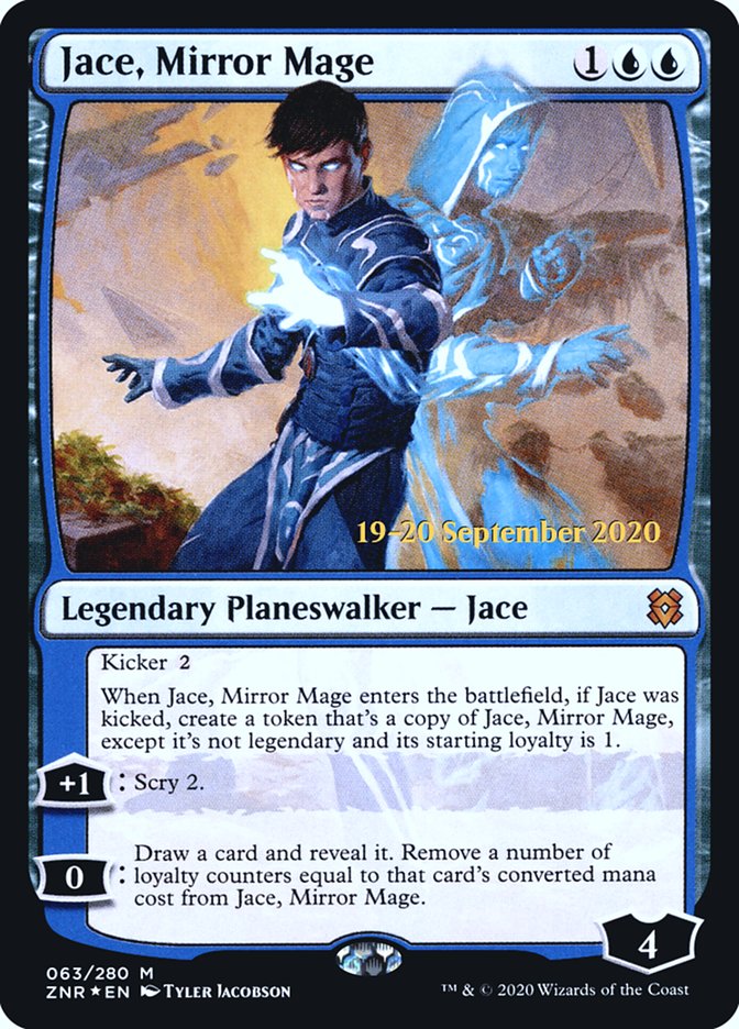 Jace, Mirror Mage [Zendikar Rising Prerelease Promos] | Chromatic Games