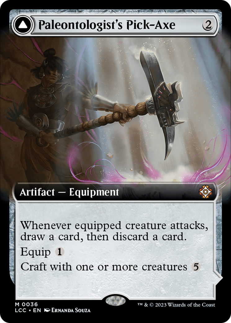 Paleontologist's Pick-Axe (Extended Art) [The Lost Caverns of Ixalan Commander] | Chromatic Games