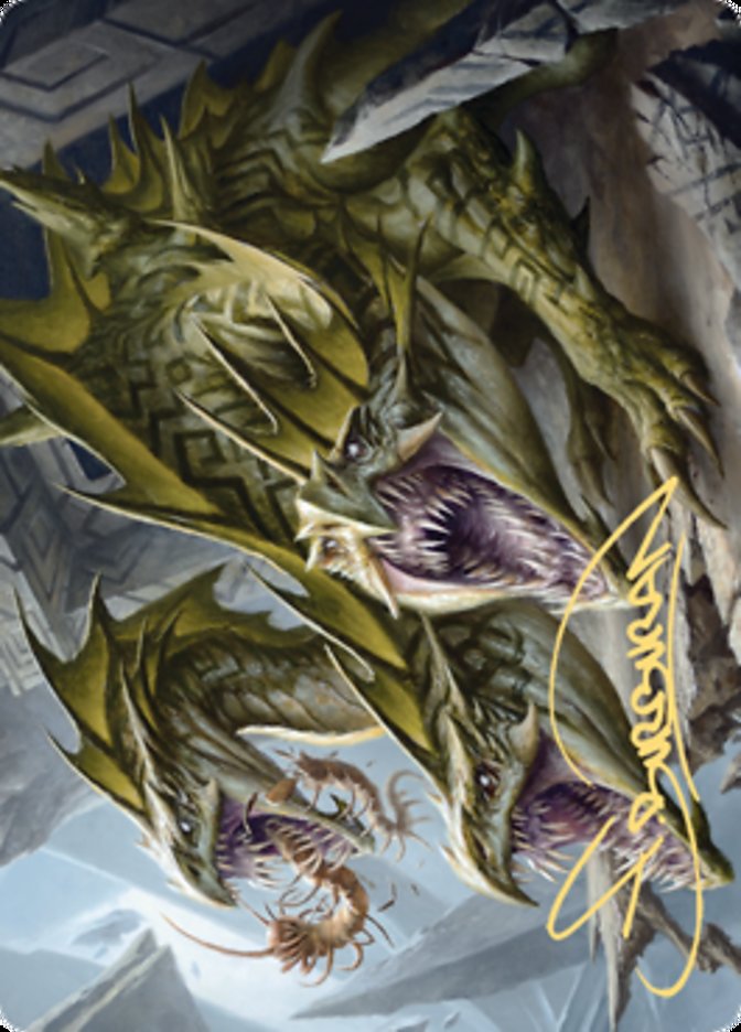 Grakmaw, Skyclave Ravager Art Card (Gold-Stamped Signature) [Zendikar Rising Art Series] | Chromatic Games