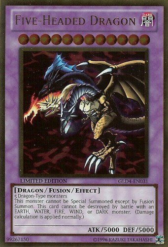 Five-Headed Dragon [GLD4-EN031] Gold Rare | Chromatic Games