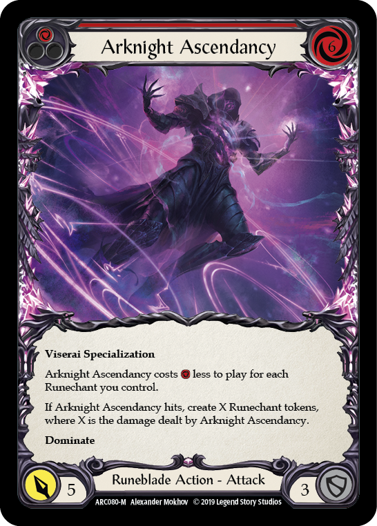 Arknight Ascendancy [ARC080-M] (Arcane Rising)  1st Edition Rainbow Foil | Chromatic Games