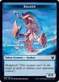 Kraken // Satyr Double-Sided Token [Theros Beyond Death Tokens] | Chromatic Games