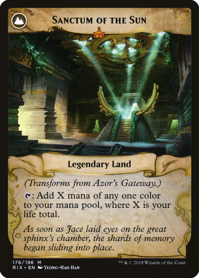 Azor's Gateway // Sanctum of the Sun [Rivals of Ixalan] | Chromatic Games