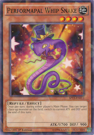 Performapal Whip Snake [SP15-EN013] Shatterfoil Rare | Chromatic Games