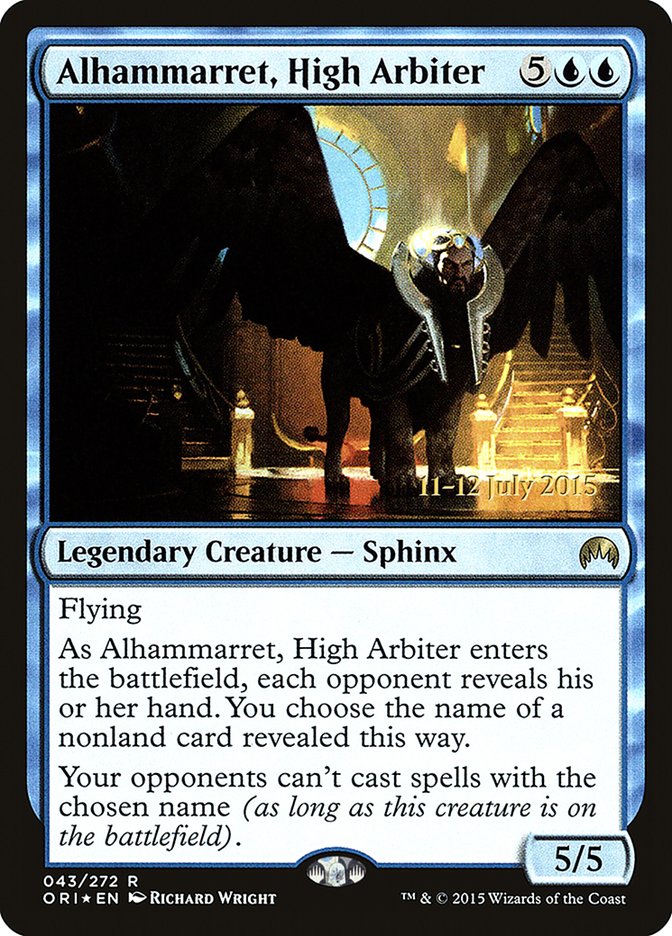 Alhammarret, High Arbiter [Magic Origins Prerelease Promos] | Chromatic Games