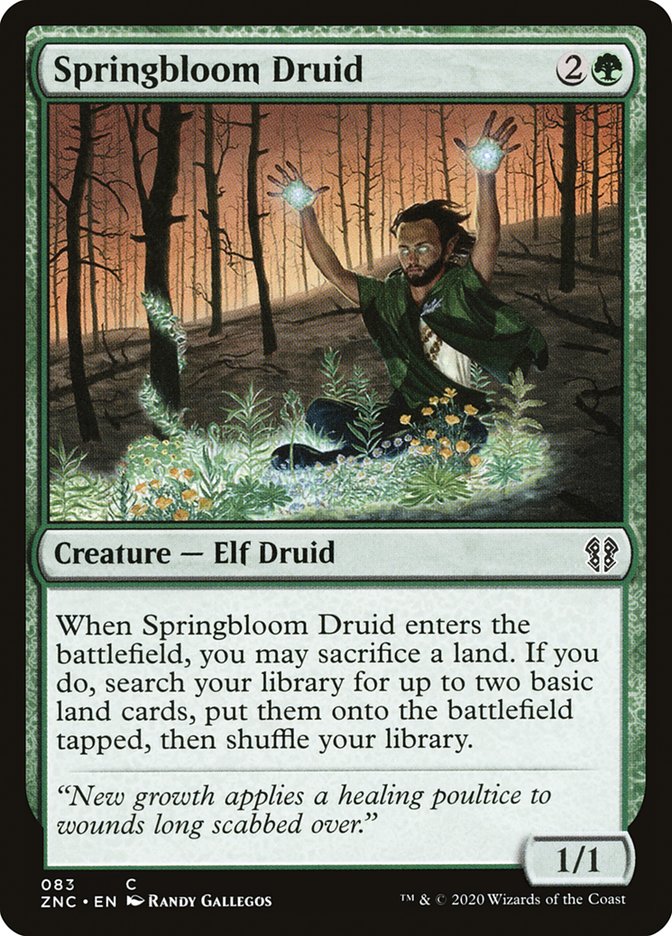 Springbloom Druid [Zendikar Rising Commander] | Chromatic Games