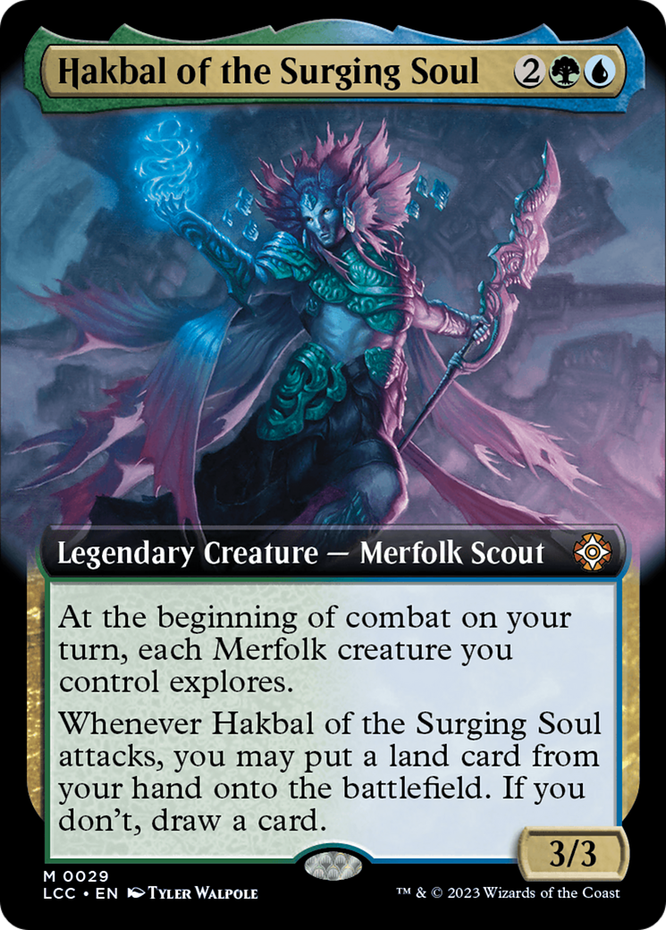 Hakbal of the Surging Soul (Extended Art) [The Lost Caverns of Ixalan Commander] | Chromatic Games