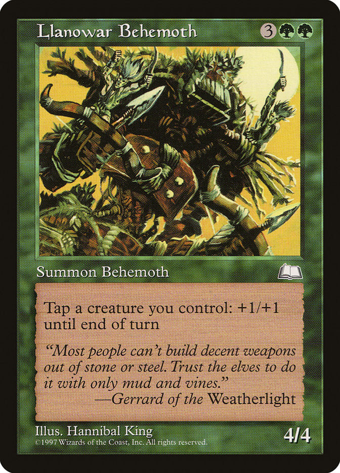 Llanowar Behemoth [Weatherlight] | Chromatic Games