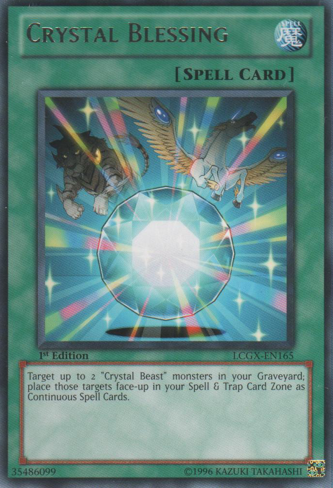 Crystal Blessing [LCGX-EN165] Rare | Chromatic Games