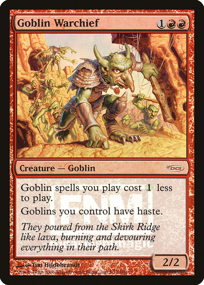 Goblin Warchief [Friday Night Magic 2006] | Chromatic Games