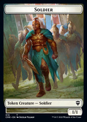 Cat // Soldier Double-Sided Token [Commander Legends Tokens] | Chromatic Games