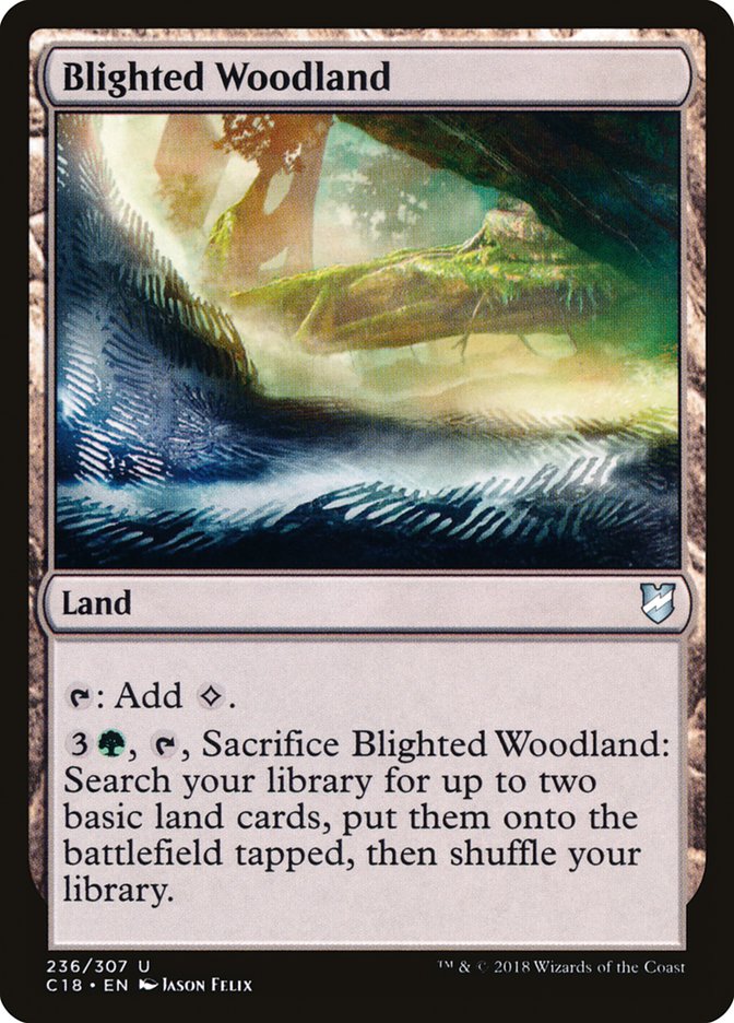 Blighted Woodland [Commander 2018] | Chromatic Games